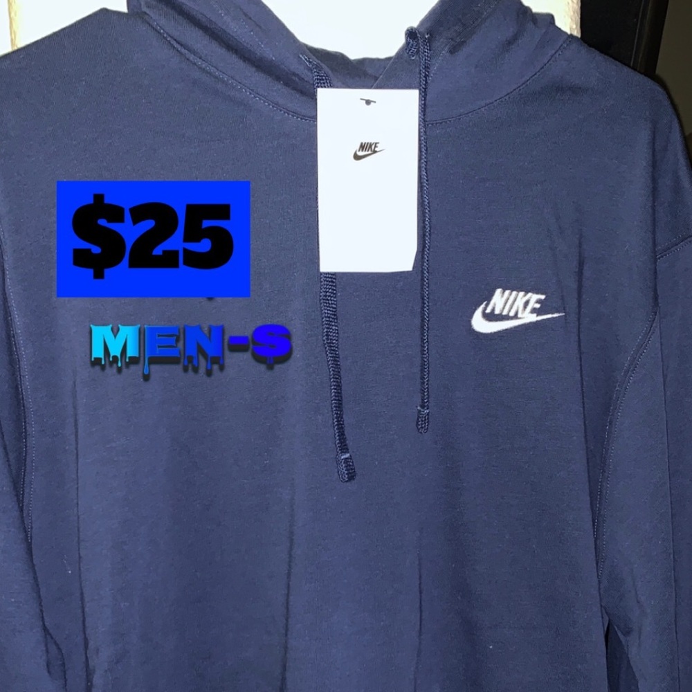 Men nike long sleeve with hoodie